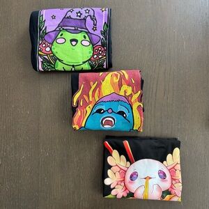 Colorful Cartoon Short Sleeve Tee - Black and Multicolor